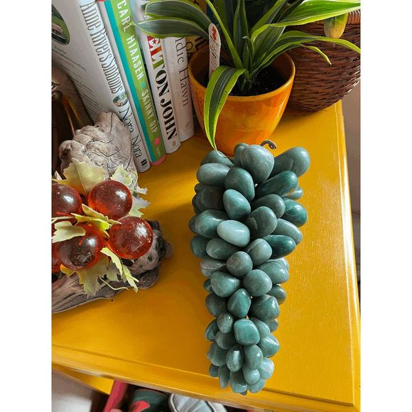 Vintage Blue/Green Onyx Asian Grape Cluster Hand Made - Picture 4 of 6